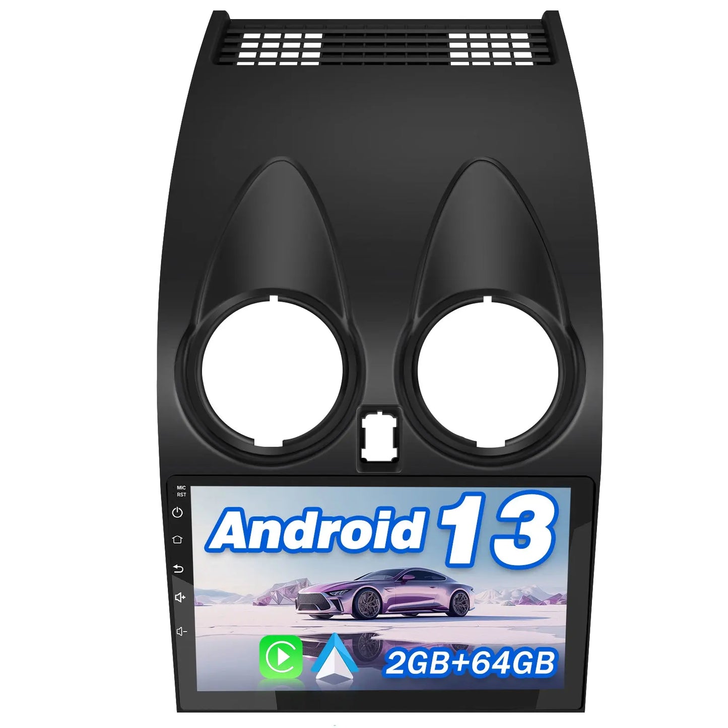 AWESAFE Autoradio Android 13 2+64GB con Schermo Touchscreen 9 Pollici - Per Nissan Qashqai 2006-2013 - GPS/Bluetooth/DSP con CarPlay Wireless e Android Auto AWESAFE