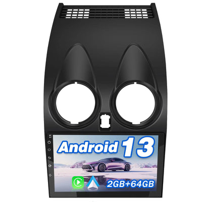 AWESAFE Autoradio Android 13 2+64GB con Schermo Touchscreen 9 Pollici - Per Nissan Qashqai 2006-2013 - GPS/Bluetooth/DSP con CarPlay Wireless e Android Auto AWESAFE