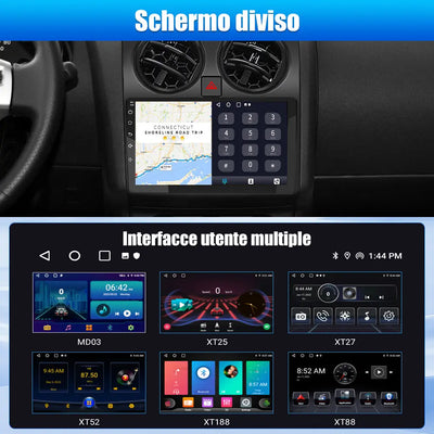 AWESAFE Autoradio Android 13 4+64GB con Touchscreen 9 Pollici - Per Nissan Qashqai 2006-2013 - con GPS/Bluetooth/DSP/SWC/CarPlay Wireless e Android Auto AWESAFE SHOP