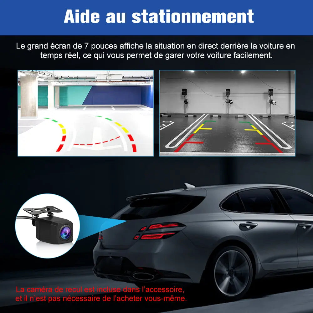 AWESAFE Autoradio Android 13 7 pouces tactile Avec caméra de recul,4+64 Go pour Volkswagen (Golf/Polo/Tiguan/Caddy/CC B6 B7) avec Bluetooth GPS Android Auto et Carplay sans fil AWESAFE SHOP