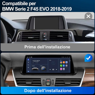 AWESAFE Autoradio Android 13 8+128GB con Schermo Touchscreen 10,25 Pollici - Per BMW F45 EVO 2018-2019 - FM/GPS/Bluetooth con CarPlay e Android Auto AWESAFE SHOP