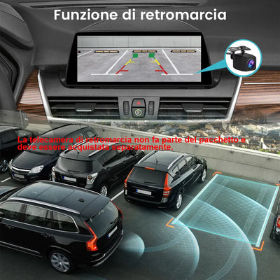 AWESAFE Autoradio Android 13 8+128GB con Schermo Touchscreen HD 10,25 Pollici 8 Core - Per BMW Serie 2 Active Tourer F45 2013-2016 - GPS/Bluetooth con CarPlay e Android Auto AWESAFE