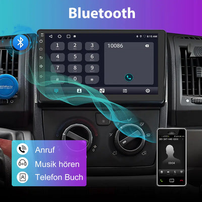 AWESAFE Autoradio Android 13 9 Zoll Touchscreen für Fiat Ducato (2006-2023)&Peugeot Boxer&Citroen Jumper (2007-2023), 2G+32G, Navigation Carplay Android Auto Bluetooth MirrorLink WiFi Unterstützung AWESAFE