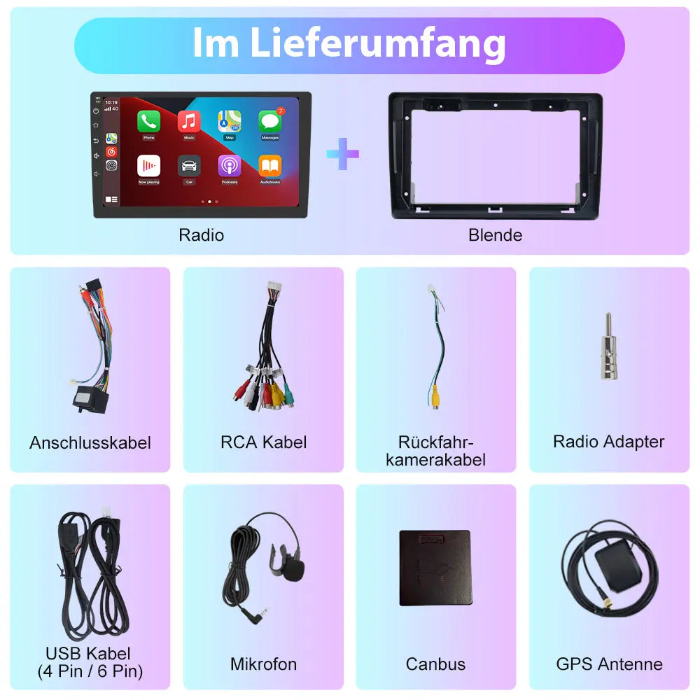 AWESAFE Autoradio Android 13 9 Zoll Touchscreen für Fiat Ducato (2006-2023)&Peugeot Boxer&Citroen Jumper (2007-2023), 2G+32G, Navigation Carplay Android Auto Bluetooth MirrorLink WiFi Unterstützung AWESAFE