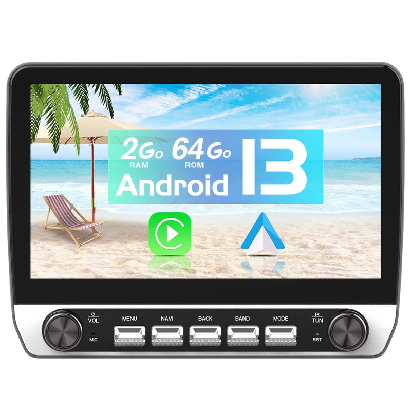 AWESAFE Autoradio Android 13 9 pouces 2+64 Go pour Berlingo B9/Partner 2008-2019 Bluetooth GPS Android Auto Carplay sans fil AWESAFE