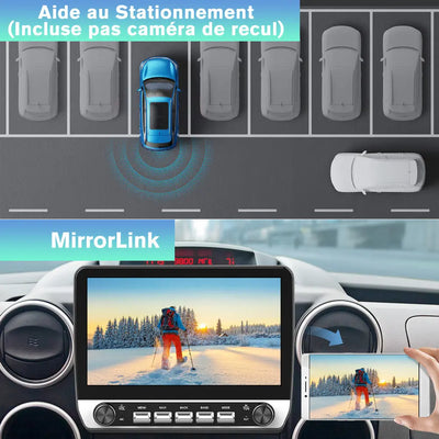 AWESAFE Autoradio Android 13 9 pouces 2+64 Go pour Berlingo B9/Partner 2008-2019 Bluetooth GPS Android Auto Carplay sans fil AWESAFE