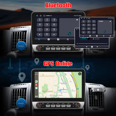 AWESAFE Autoradio Android 13 con Schermo Touchscreen 10,1 Pollici e Doppie Manopole - Per Fiat Ducato 2006-2013 - Bluetooth/FM/CarPlay Wireless e Android Auto - 4+64GB AWESAFE