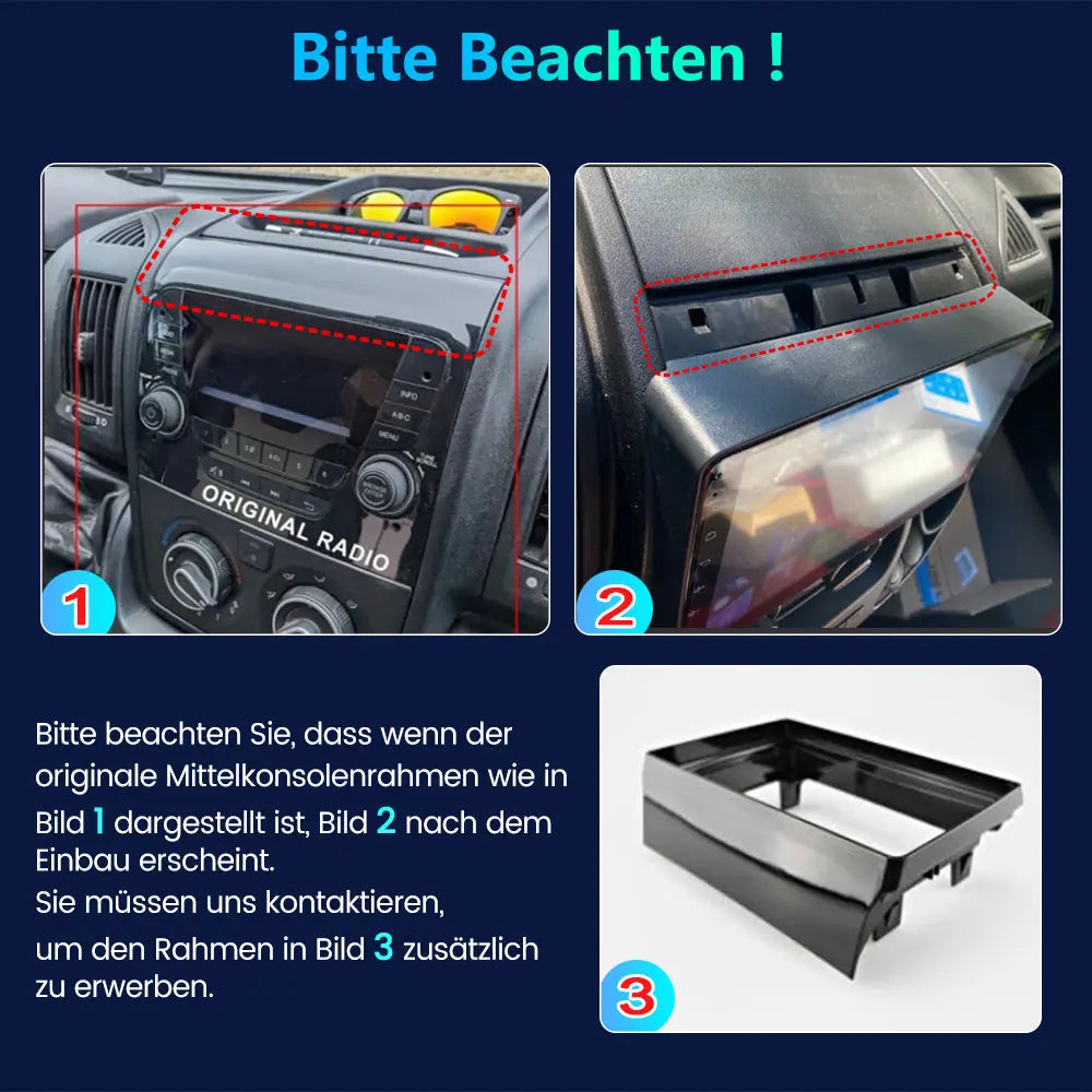 AWESAFE Autoradio Android 13 con Schermo Touchscreen 13,1 Pollici 1920x1200 - Per Fiat Ducato 2006-2023 e Peugeot Boxer/Citroen Jumper 2007-2023 - Bluetooth, FM, 4G, CarPlay Wireless e Android Auto - 2+64GB AWESAFE