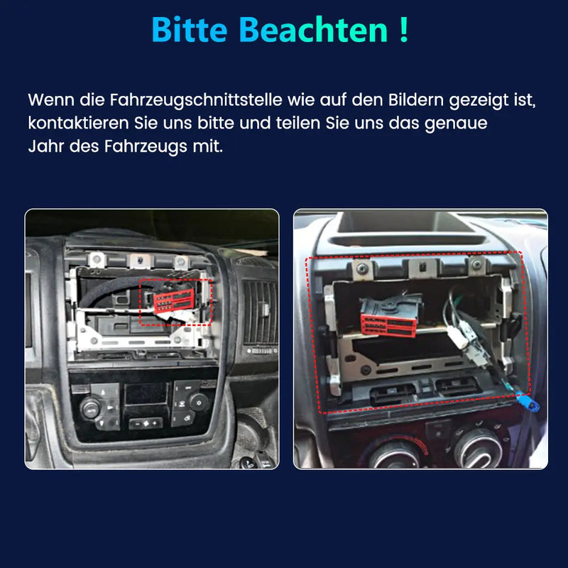 AWESAFE Autoradio Android 13 con Schermo Touchscreen 13,1 Pollici 1920x1200 - Per Fiat Ducato 2006-2023 e Peugeot Boxer/Citroen Jumper 2007-2023 - Bluetooth, FM, 4G, CarPlay Wireless e Android Auto - 2+64GB AWESAFE