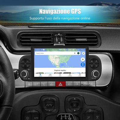 AWESAFE Autoradio Android 13 per Fiat Panda 2013-2021  - GPS/Bluetooth con CarPlay e Android Auto AWESAFE SHOP