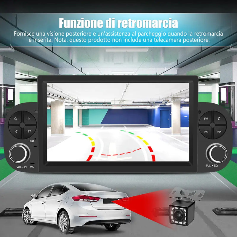 AWESAFE Autoradio Android 13 per Fiat Panda 2013-2021  - GPS/Bluetooth con CarPlay e Android Auto AWESAFE SHOP