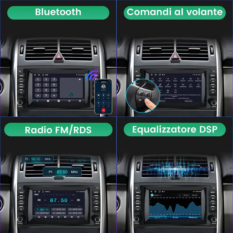 AWESAFE Autoradio Android 13 per Mercedes Benz Vito Viano/Sprinter W639 W245/Classe B/Classe A W169, Touchscreen da 7 pollici (2+32GB) con Carplay & Android Auto  Navigazione GPS Bluetooth WiFi FM RDS AWESAFE