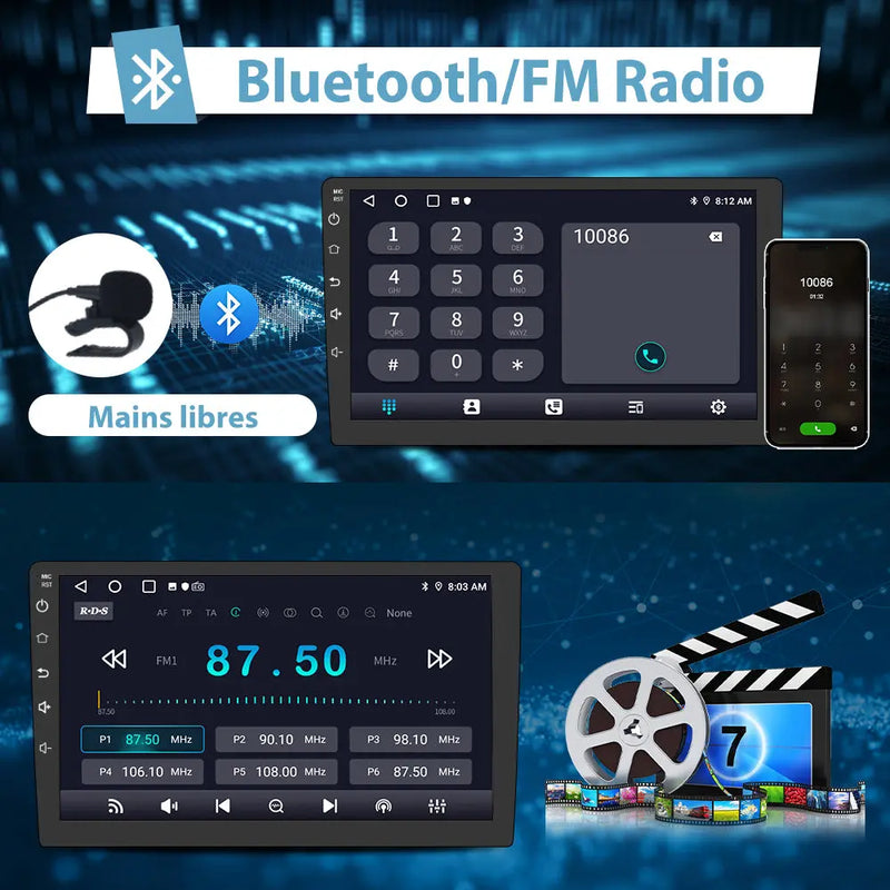 AWESAFE Autoradio Android 13 pour Citroen C2 C3 (2001-2010) [6Go+128Go] avec 4G Carplay Android Auto 9 Pouces Écran GPS BT WiFi USB DSP Commande au Volant AWESAFE