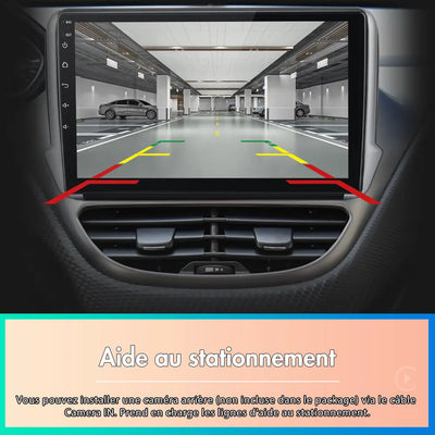 AWESAFE Autoradio Android 13 pour Peugeot 208/2008 (2012-2018) [4Go+64Go] avec 4G Carplay Android Auto 10.1 Pouces Écran Tactile GPS Bluetooth Wi-FI/Commande au Volant/Aide au Parking AWESAFE