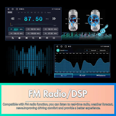 AWESAFE Autoradio Android 13 pour Peugeot 208/2008 (2012-2018) [4Go+64Go] avec 4G Carplay Android Auto 10.1 Pouces Écran Tactile GPS Bluetooth Wi-FI/Commande au Volant/Aide au Parking AWESAFE