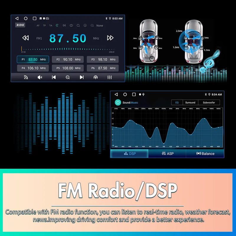 AWESAFE Autoradio Android 13 pour Peugeot 208/2008 (2012-2018) [4Go+64Go] avec 4G Carplay Android Auto 10.1 Pouces Écran Tactile GPS Bluetooth Wi-FI/Commande au Volant/Aide au Parking AWESAFE