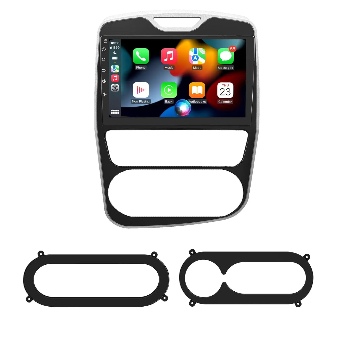 AWESAFE Autoradio Android 15 pour Renault Clio 4 2012-2019,10 Pouces Bluetooth DSP GPS Sans fil Carplay&Android auto Image inversée Commandes  au volant AWESAFE