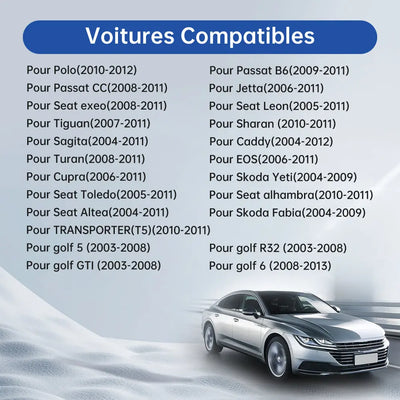 AWESAFE Autoradio Android - Écran Tactile Mise à Niveau Système avec CarPlay Sans Fil et Android Auto pour VW Golf, Seat, Skoda - Bluetooth/WiFi/GPS AWESAFE