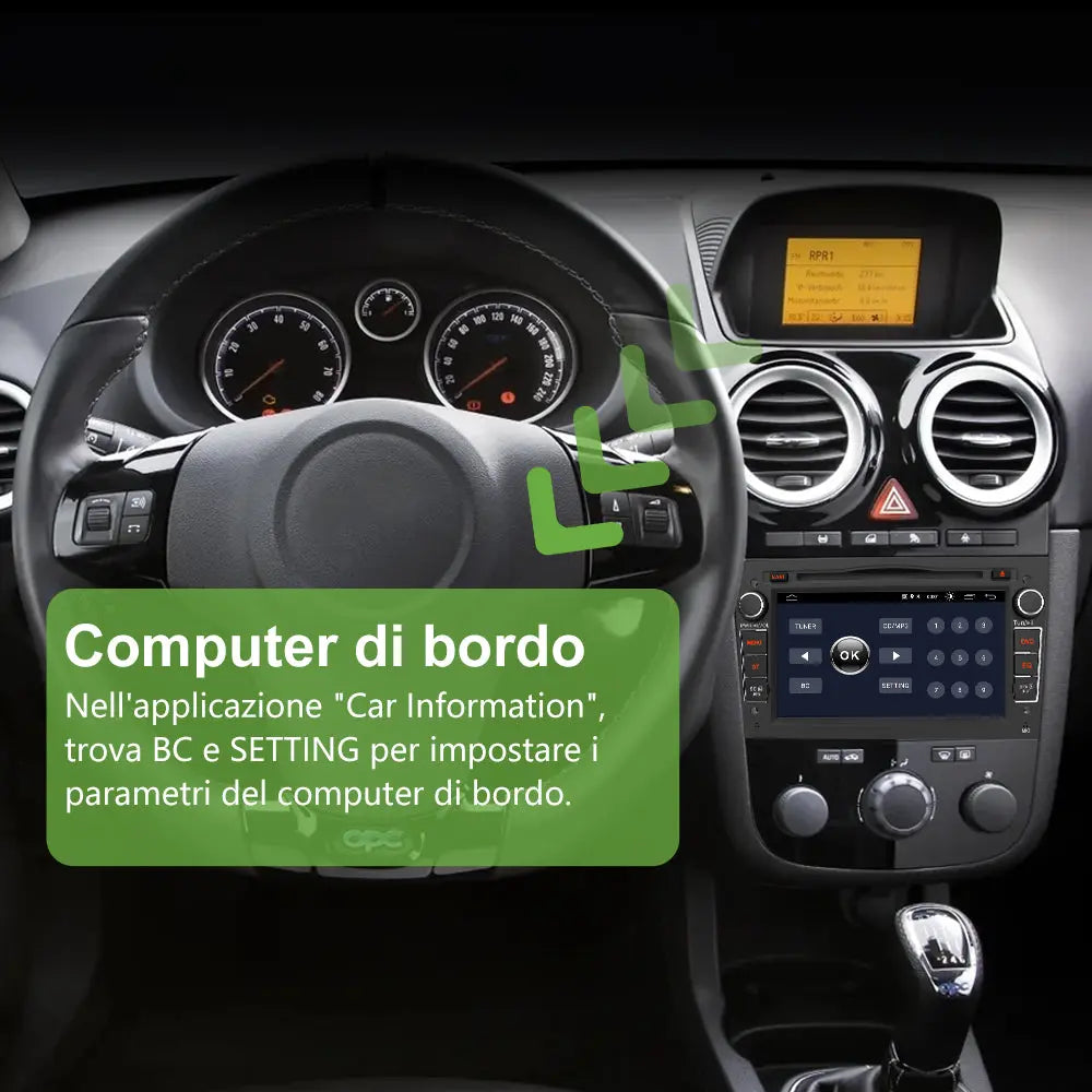 AWESAFE Autoradio Android per sistema di aggiornamento radio touch screen Opel con Android Auto, supporto navigazione GPS Bluetooth WiFi AWESAFE