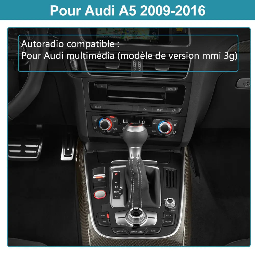 AWESAFE Autoradio Pour Audi A5 2009-2016 -8.8 Pouces 4G,4+64GB Android 13 avec Bluetooth/sans fil Android Auto & CarPlay/Mirrorlink/Navigation-Version haut de gamme AWESAFE