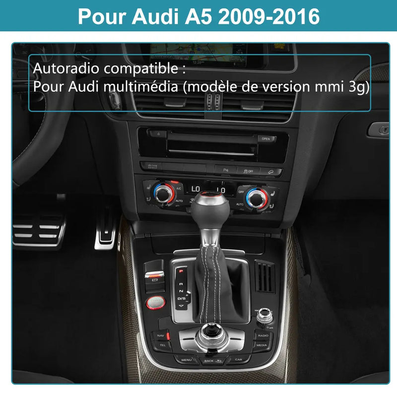AWESAFE Autoradio Pour Audi A5 2009-2016 -8.8 Pouces 4G,4+64GB Android 13 avec Bluetooth/sans fil Android Auto & CarPlay/Mirrorlink/Navigation-Version haut de gamme AWESAFE