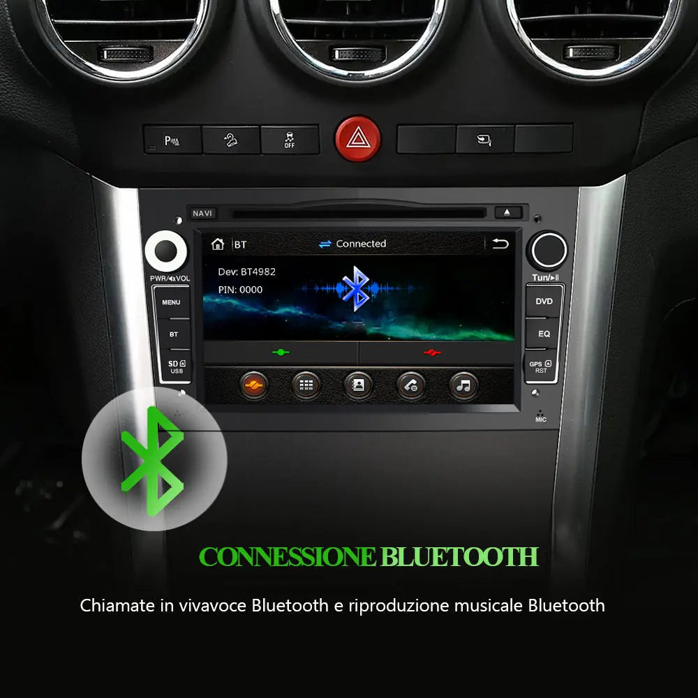 AWESAFE Autoradio con Schermo Touchscreen 7 Pollici - Per Opel Vivaro/Zafira/Antara/Astra/Vectra/Corsa/Signum/Meriva/Combo/Tigra - RDS/Bluetooth/FM AWESAFE