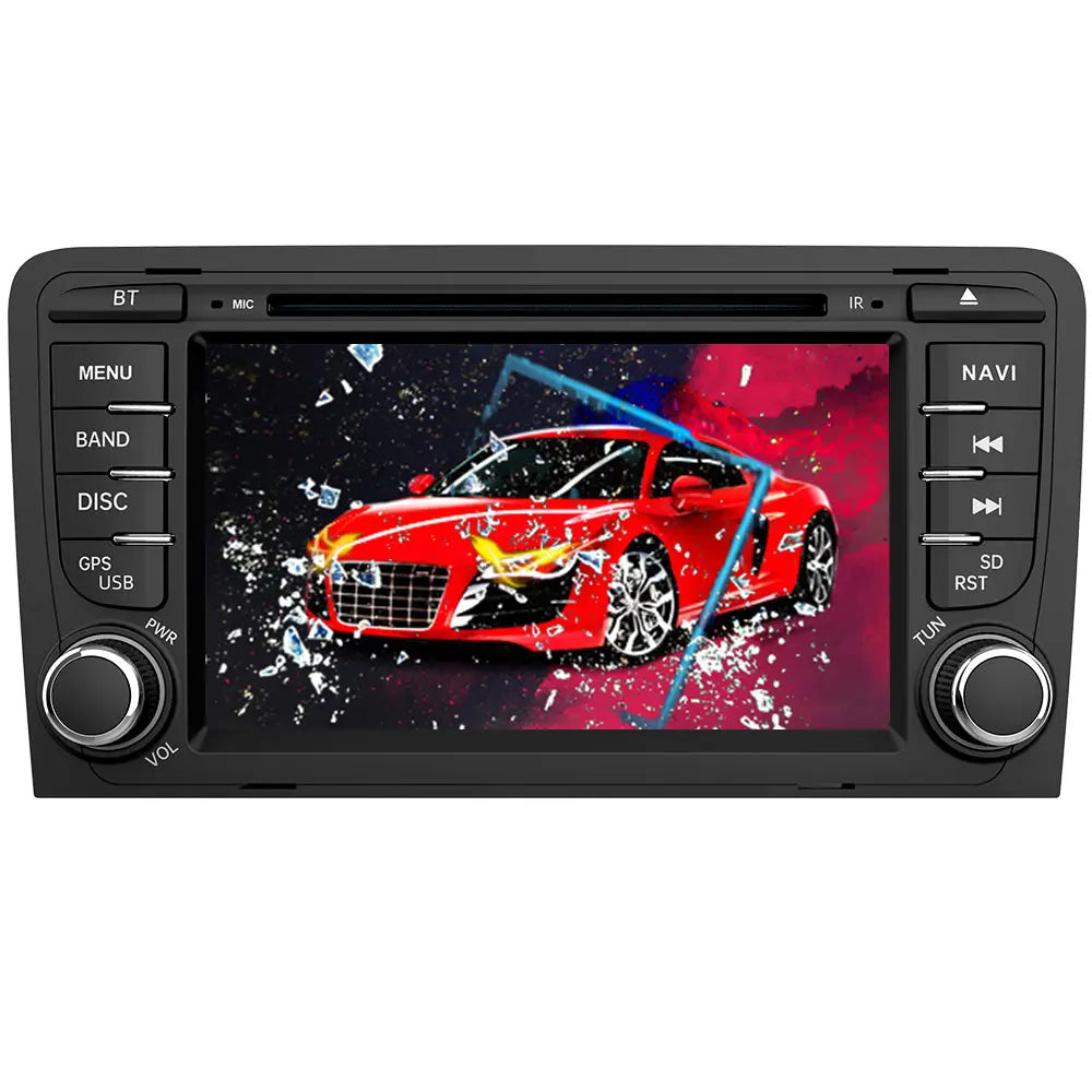AWESAFE Autoradio con Schermo Touchscreen HD 7 Pollici Per Audi A3 S3 RS3 2006-2012,- GPS/Bluetooth/MirrorLink/RDS/DDR AWESAFE