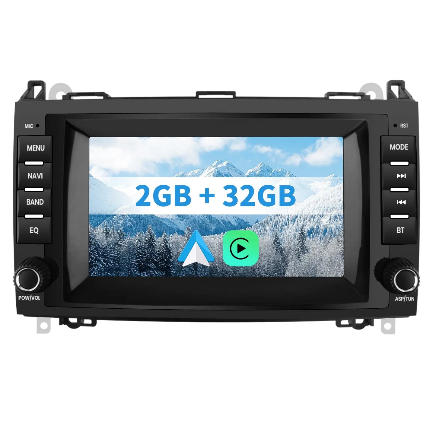 AWESAFE Autoradio für Mercedes Benz A Klasse W169 B Klasse W245 Viano Vito W639 Sprinter, Android 12 System, 8 Zoll Touchscreen, 2G+32G, mit Navigation Carplay Android Auto Bluetooth WiFi AWESAFE