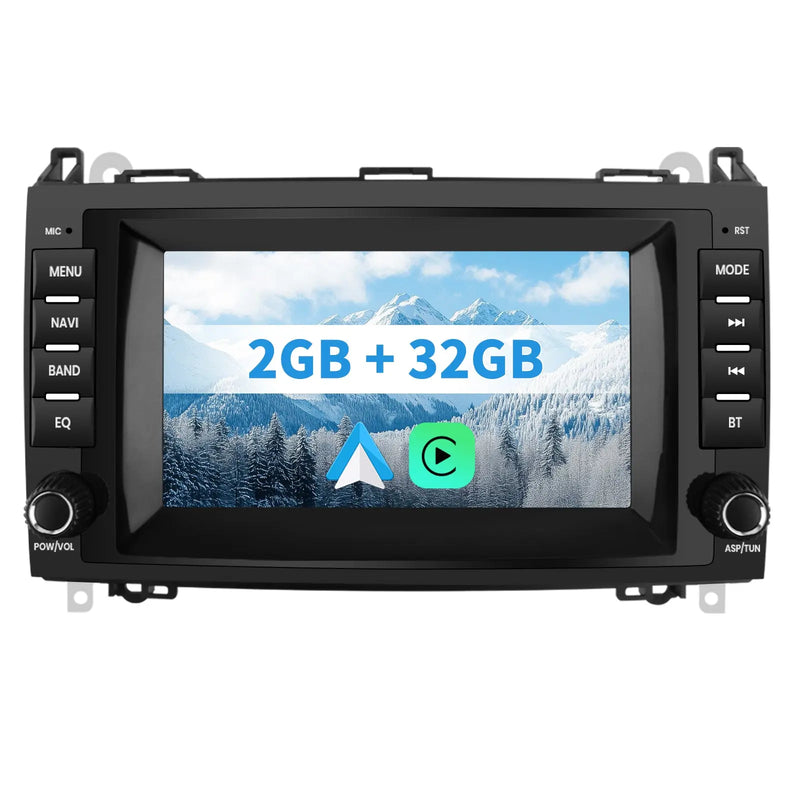 AWESAFE Autoradio für Mercedes Benz A Klasse W169 B Klasse W245 Viano Vito W639 Sprinter, Android 12 System, 8 Zoll Touchscreen, 2G+32G, mit Navigation Carplay Android Auto Bluetooth WiFi AWESAFE