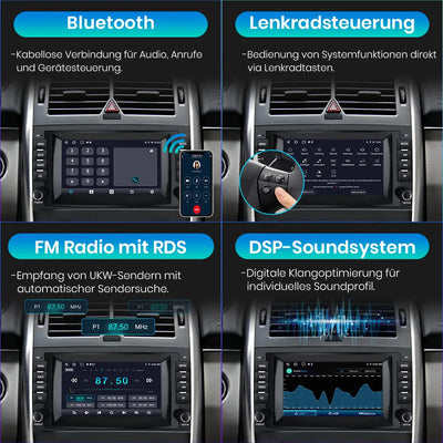 AWESAFE Autoradio für Mercedes Benz A Klasse W169 B Klasse W245 Viano Vito W639 Sprinter, Android 12 System, 8 Zoll Touchscreen, 2G+32G, mit Navigation Carplay Android Auto Bluetooth WiFi AWESAFE