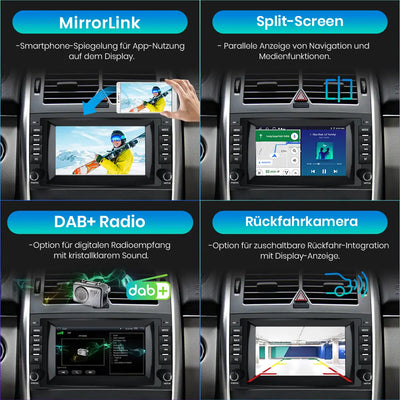 AWESAFE Autoradio für Mercedes Benz A Klasse W169 B Klasse W245 Viano Vito W639 Sprinter, Android 12 System, 8 Zoll Touchscreen, 2G+32G, mit Navigation Carplay Android Auto Bluetooth WiFi AWESAFE