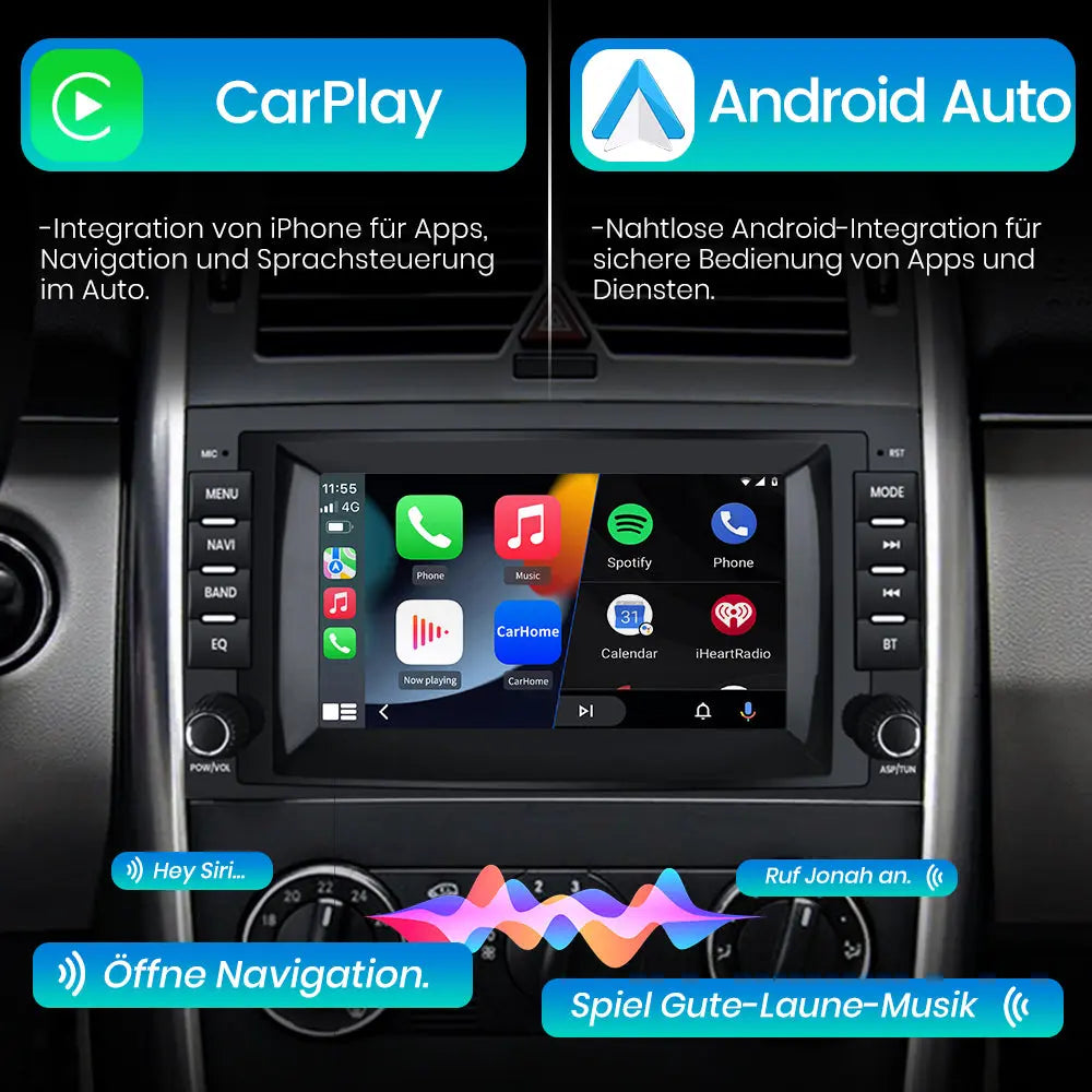AWESAFE Autoradio für Mercedes Benz A Klasse W169 B Klasse W245 Viano Vito W639 Sprinter, Android 12 System, 8 Zoll Touchscreen, 2G+32G, mit Navigation Carplay Android Auto Bluetooth WiFi AWESAFE