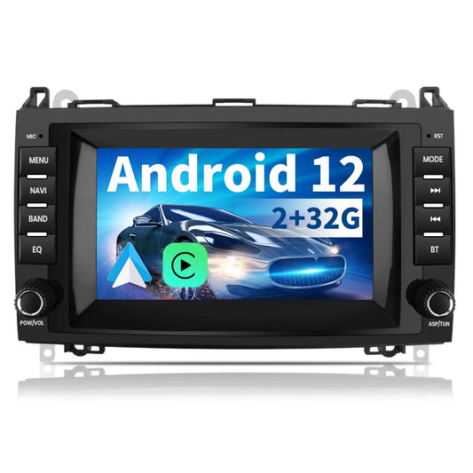 AWESAFE Autoradio für Mercedes Benz A Klasse W169 B Klasse W245 Viano Vito W639 Sprinter, Android 12 System, 8 Zoll Touchscreen, 2G+32G, mit Navigation Carplay Android Auto Bluetooth WiFi AWESAFE