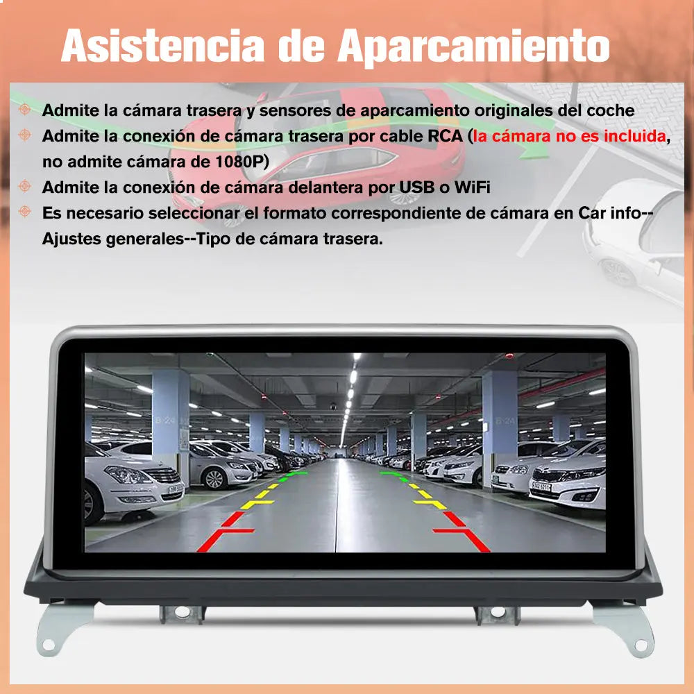 AWESAFE Autoradio para BMW X5 E70/X6 E71  2007-2009 con Sistema CCC,Radio de Coche Android 13 8 Core 4+64 GB con GPS Carplay Sistema Android Auto iDrive, Pantalla Táctil de 10.25 Pulgadas Soporta Tarjeta AWESAFE