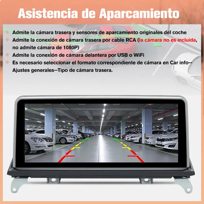 AWESAFE Autoradio para BMW X5 E70/X6 E71  2007-2009 con Sistema CCC,Radio de Coche Android 13 8 Core 4+64 GB con GPS Carplay Sistema Android Auto iDrive, Pantalla Táctil de 10.25 Pulgadas Soporta Tarjeta AWESAFE