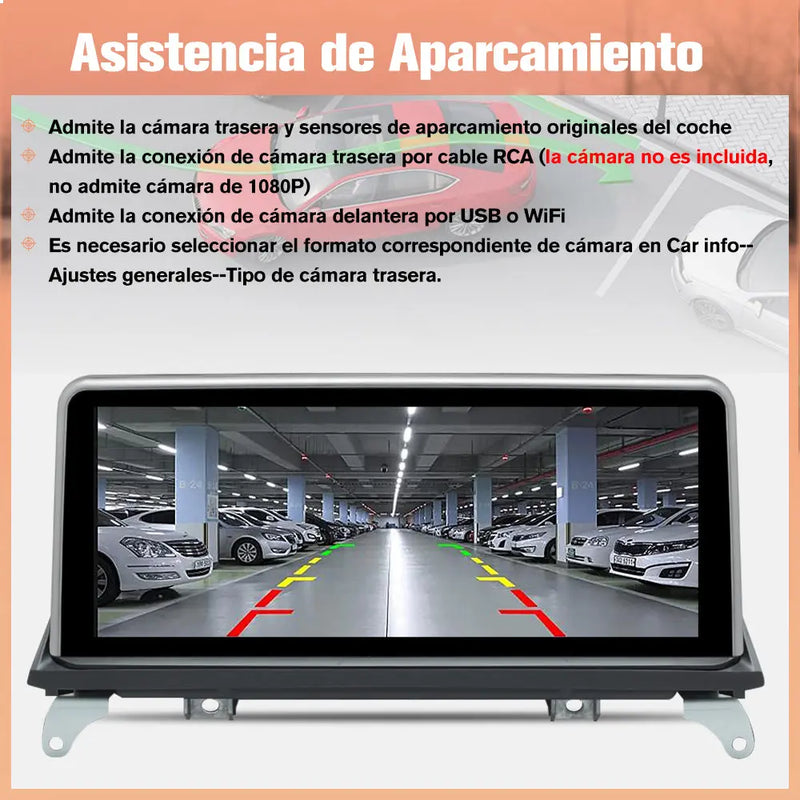 AWESAFE Autoradio para BMW X5 E70/X6 E71  2007-2009 con Sistema CCC,Radio de Coche Android 13 8 Core 4+64 GB con GPS Carplay Sistema Android Auto iDrive, Pantalla Táctil de 10.25 Pulgadas Soporta Tarjeta AWESAFE