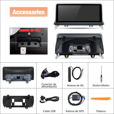 AWESAFE Autoradio para BMW X5 E70/X6 E71  2007-2009 con Sistema CCC,Radio de Coche Android 13 8 Core 4+64 GB con GPS Carplay Sistema Android Auto iDrive, Pantalla Táctil de 10.25 Pulgadas Soporta Tarjeta AWESAFE