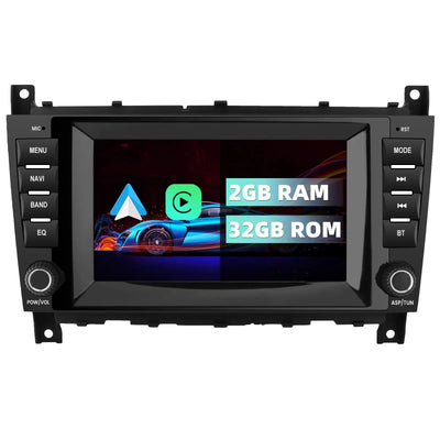 AWESAFE Autoradio pour Mercedes Classe C W203 (2004-2007), CLC W203 (2008-2010) & CLK W209 (2005-2011) - 8" 2+32GB Android 13 avec Bluetooth, sans fil Android Auto & CarPlay AWESAFE