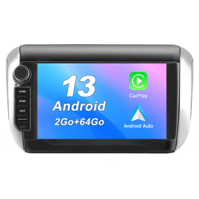 AWESAFE Autoradio pour Peugeot 208/2008 2012-2018 8 Pouces Écran Tactile Construit en Carplay intégré/Android Auto SWC GPS Bluetooth WiFi RDS FM Radio AWESAFE