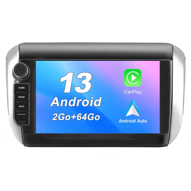 AWESAFE Autoradio pour Peugeot 208/2008 2012-2018 8 Pouces Écran Tactile Construit en Carplay intégré/Android Auto SWC GPS Bluetooth WiFi RDS FM Radio AWESAFE