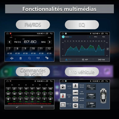 AWESAFE Autoradio pour Renault Clio 4 2017-2019 10,1 Pouces écran Tactile HD Android 12 Support Carplay et Android Auto Mirror Link Commande au Volant WiFi Bluetooth GPS FM RDS AWESAFE