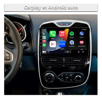 AWESAFE Autoradio pour Renault Clio 4 2017-2019 10,1 Pouces écran Tactile HD Android 12 Support Carplay et Android Auto Mirror Link Commande au Volant WiFi Bluetooth GPS FM RDS AWESAFE