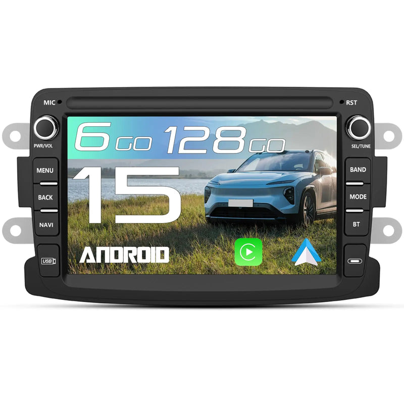 AWESAFE Autoradio pour Renault Logan / Sandero / Duster Android 15 7" Car Radio · Wireless CarPlay · Android Auto AWESAFE