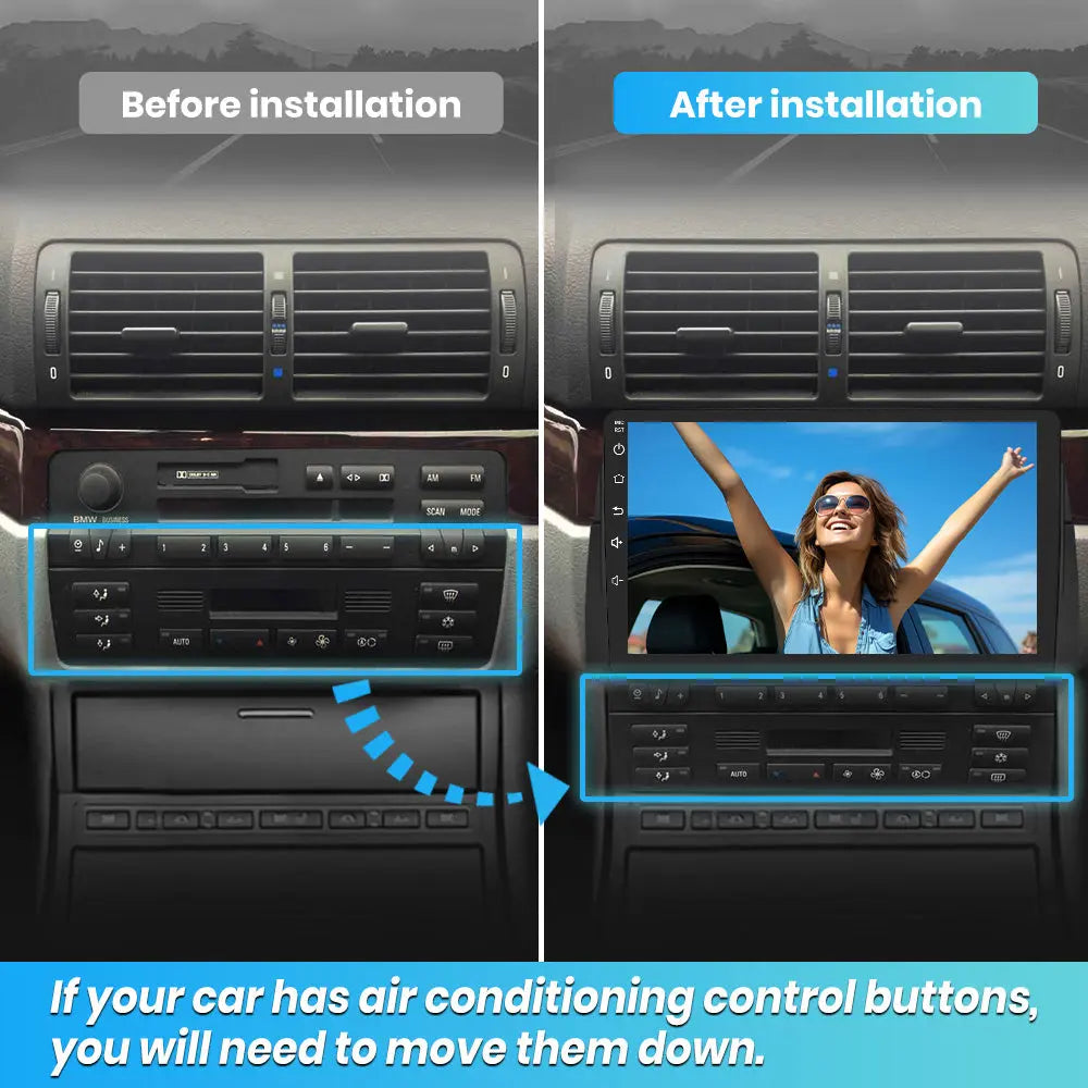 AWESAFE BMW E46 Rover75 MGZT (1998-2006) Android 15 Car Radio · Wireless CarPlay · DSP Bluetooth AWESAFE