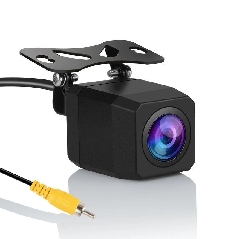 AWESAFE Cámara de visión trasera HD para sistema de audio del coche – Cámara de visión trasera resistente al agua AWESAFE