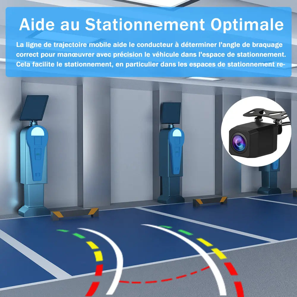 AWESAFE Caméra de recul HD pour autoradio – Caméra de recul étanche AWESAFE