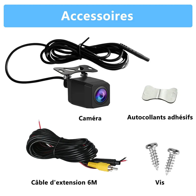 AWESAFE Caméra de recul HD pour autoradio – Caméra de recul étanche AWESAFE