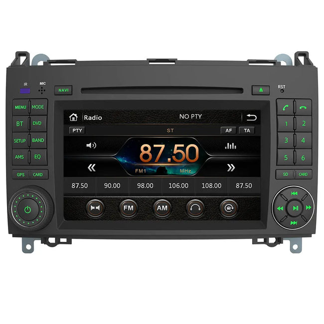 AWESAFE Car Radio 7 Inch Touch Screen 2 DIN for Mercedes-Benz, Autoradio for A-Class W169/B-Class W245/V-Class W639 Vito Viano/W906 Sprinter 2500/3000, Supports GPS/USB/Steering Wheel Controls AWESAFE