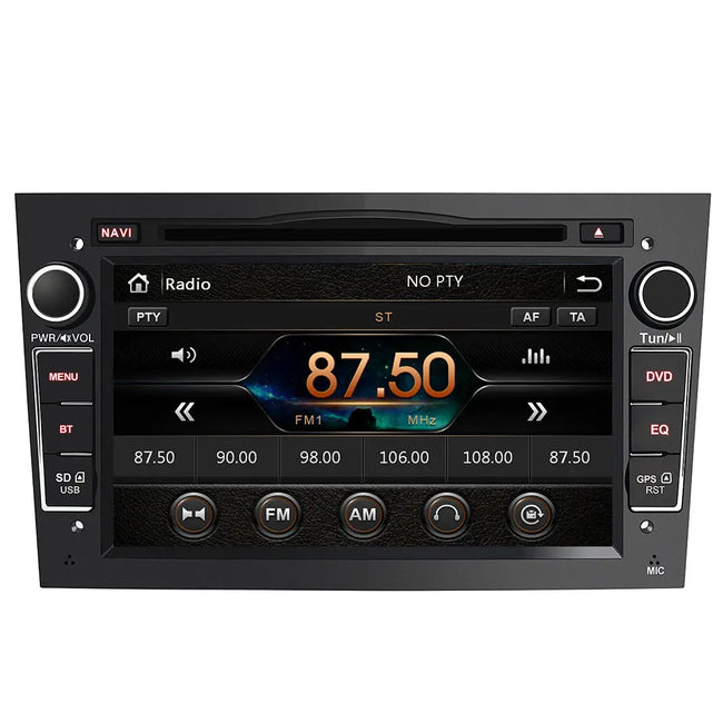 AWESAFE Car Radio 7 Inch with 2 DIN Touch Screen for Opel, Opel Autoradio with Bluetooth/GPS/FM/RDS/CD DVD/USB/SD, Support Steering Wheel Controls, Mirrorlink and Parking （black） AWESAFE