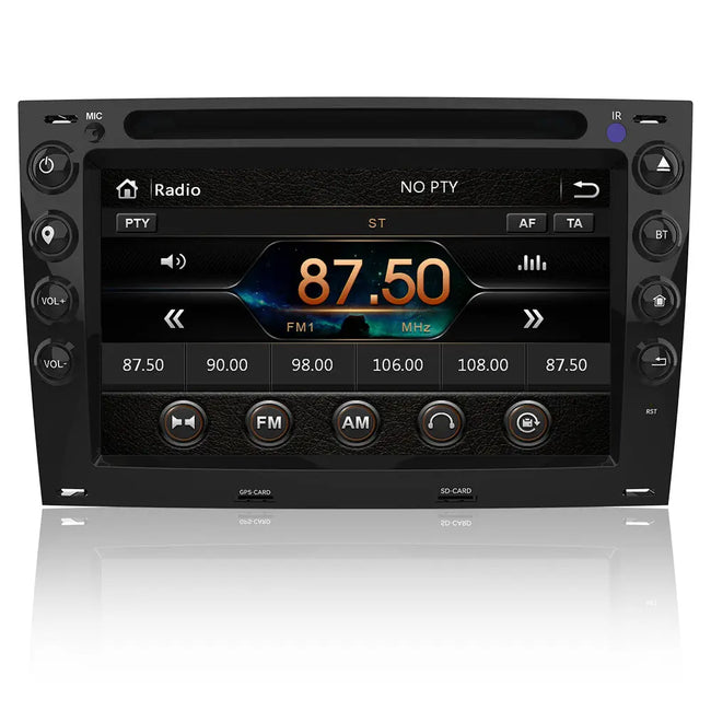 AWESAFE Car Radio 7 Inch with 2 DIN Touch Screen for Renault Megane 2003-2009, Autoradio with Bluetooth/GPS/FM/RDS/CD DVD/USB/SD, Support Steering Wheel Controls, Mirrorlink and Parking AWESAFE